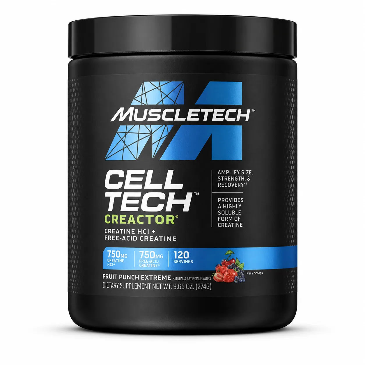 Cell-Tech Creactor / Creatine HCL+ MuscleTech Unflavored — Tu Punto Fitness Valencia, Venezuela